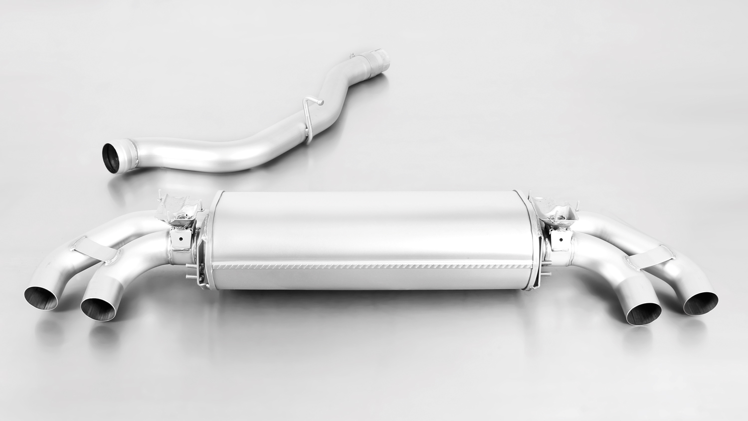 Sport exhaust centered for L/R system (selectable tail pipes), with 2