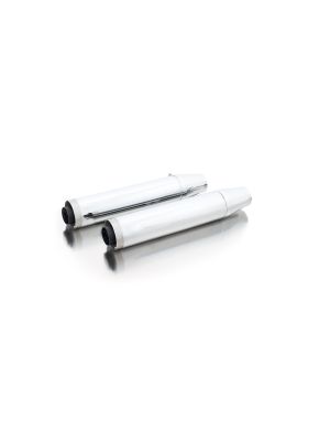 2 x CUSTOM exhaust Slip-On Ø 90 mm incl. cat. (selectable end caps), ASC, Stainless steel chrome, (EC-) approval