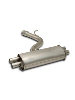 Axle-back-system L/R: Sport exhaust centered (absorption principle) incl. connection tube, incl. (EEC-) approval
