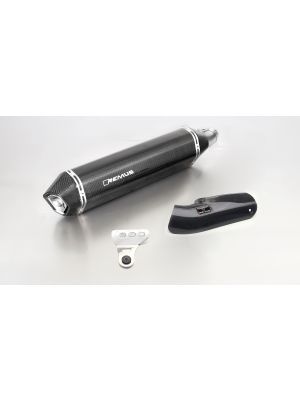 HEXACONE, slip on (silencer) incl. Carbon heat protecting shield, carbon, EEC, 