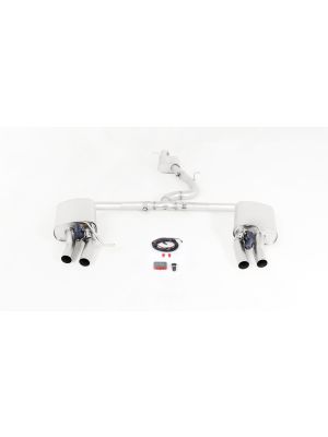 RACING cat-back-system LR with remote controlled valves, without homologation (selectable tail pipes)