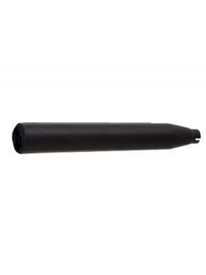CUSTOM exhaust Straight End muffler, stainless steel black, EG/ABE/EEC