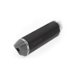 REMUS BLACK HAWK Slip On (sport exhaust) with connection tube, Stainless  steel black, (EC-) approval