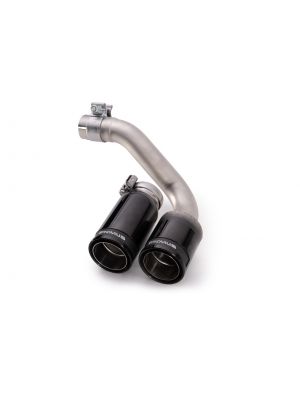 tail pipe set 2 tail pipes Ø 84 mm Street Race Black Chrome, with slip connection