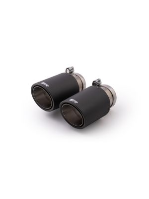 tail pipe set L/R consisting of 4 Carbon tail pipes Ø 84 mm angled, Titanium internals, with adjustable spherical clamp connection