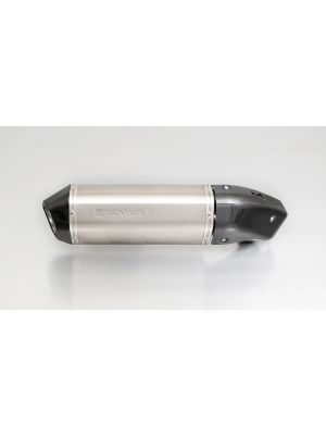 HEXACONE, slip on (muffler) with carbon heat protection shield, titanium, EC approval