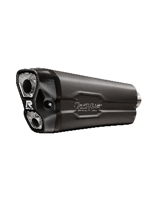 REMUS RACING 8 2.0 Slip On Sport Exhaust incl. Carbon heat protecting shield, stainless steel black, NO (EC-) approval