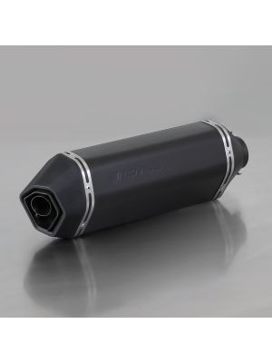 slip on (muffler with connecting tube) incl. heat protection shield, stainless steel black