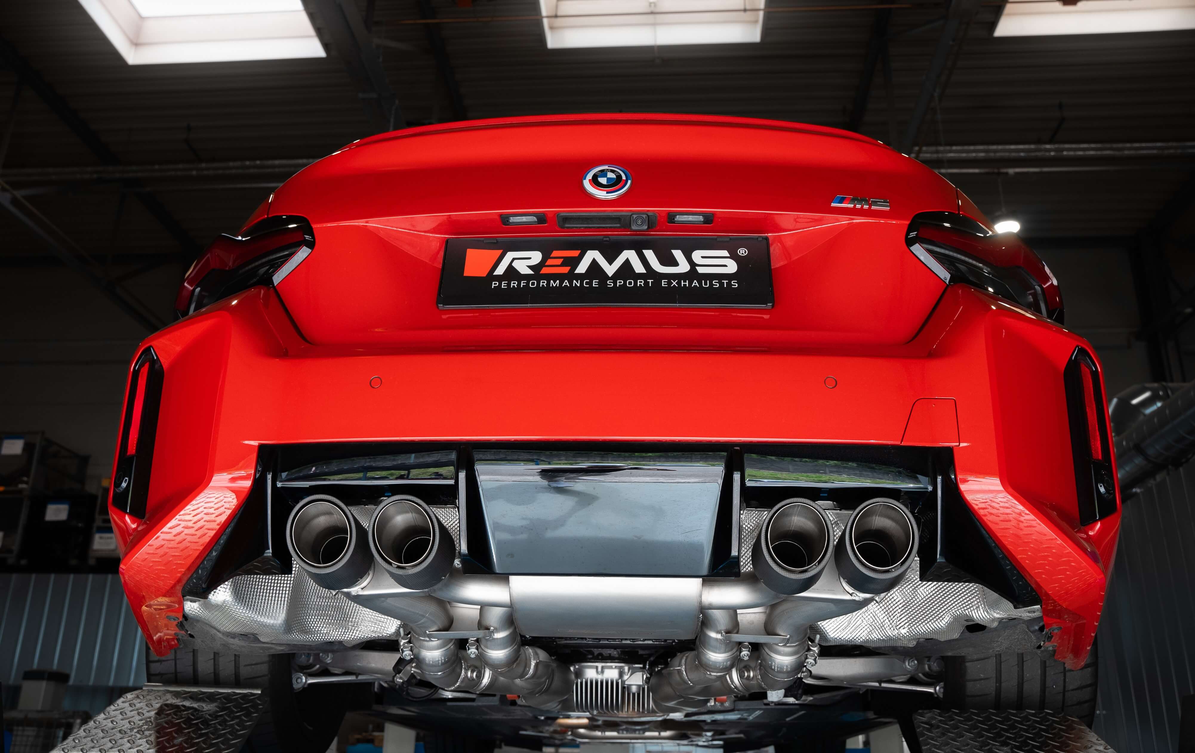 REMUS cat-back sport exhaust system with integrated valves for BMW M2 F87