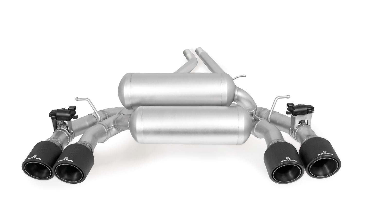 RACING Axle-back-system L/R: RACING sport exhaust centered with 2