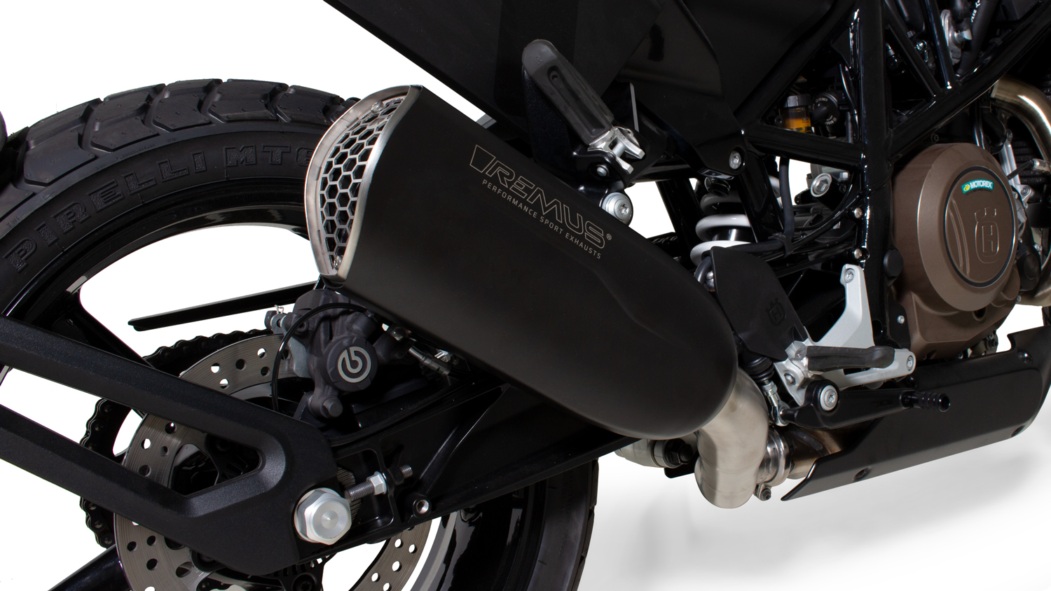 Svartpilen 701 exhaust top