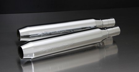 Custom Exhaust Tapered chromed